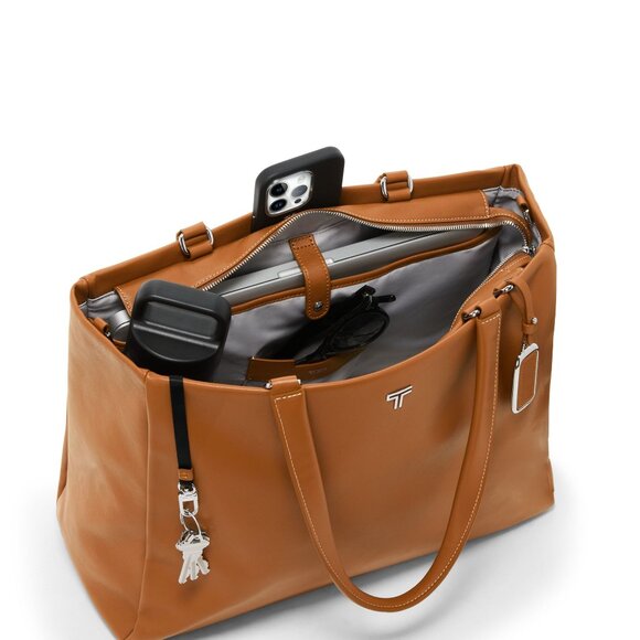 TUMI Voyageur Vail Large Tote - Caramel Color - Picture 1 of 10